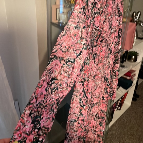 Long sleeve dress with front split - Picture 2 of 6